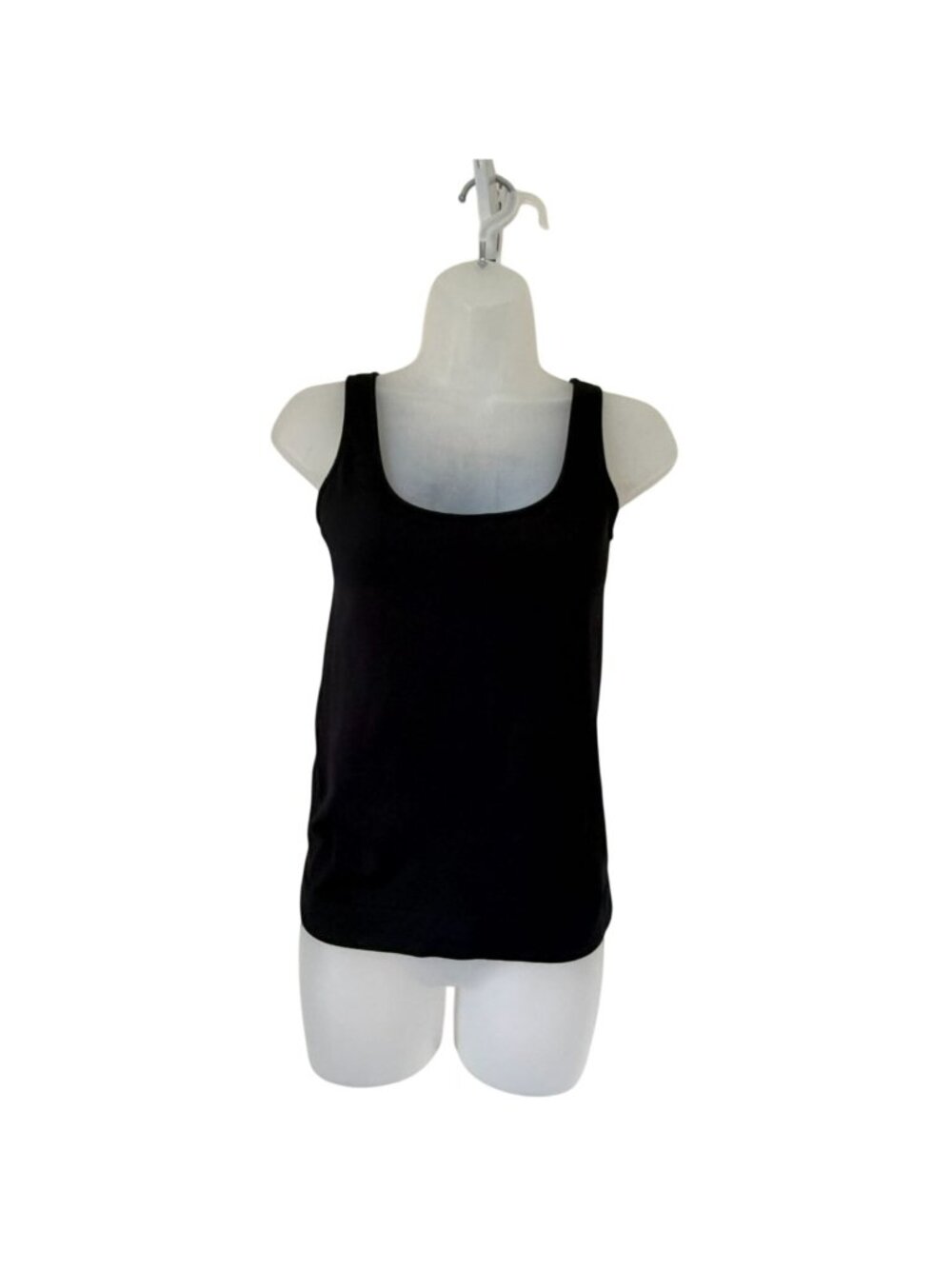 Free Reign Black Camisole Tank Top Built In Bra Women's 32A Made in USA